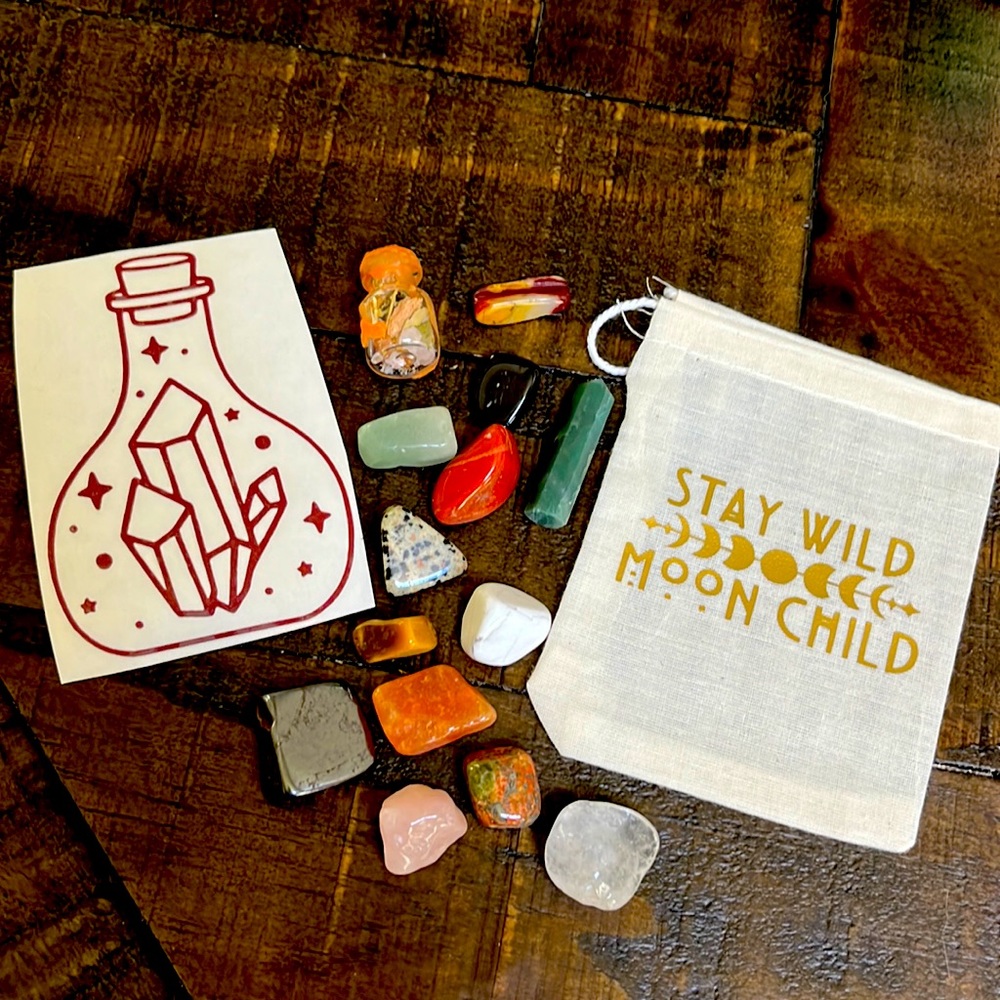 crystal tumble bag